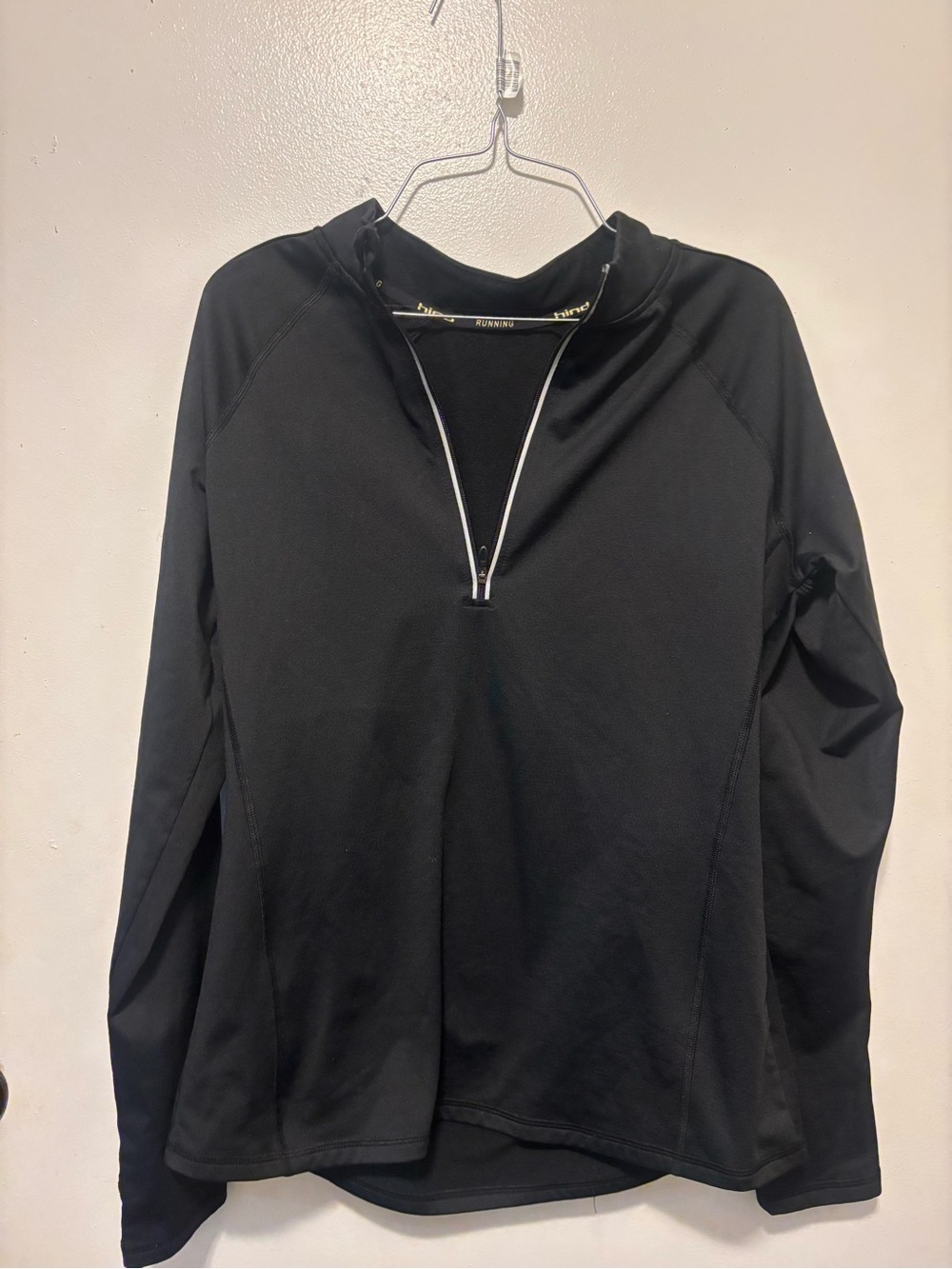 Hind Black Quarter-Zip Performance Top